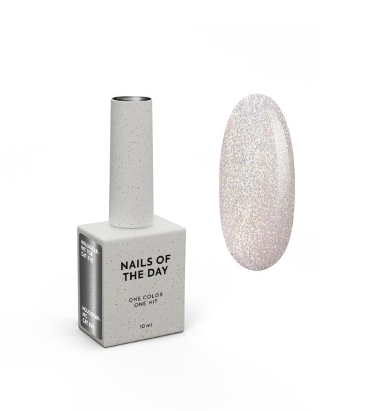 NAILS OF THE DAY, NAILSOFTHENIGHT Holographic top Cat eye, 10 ml