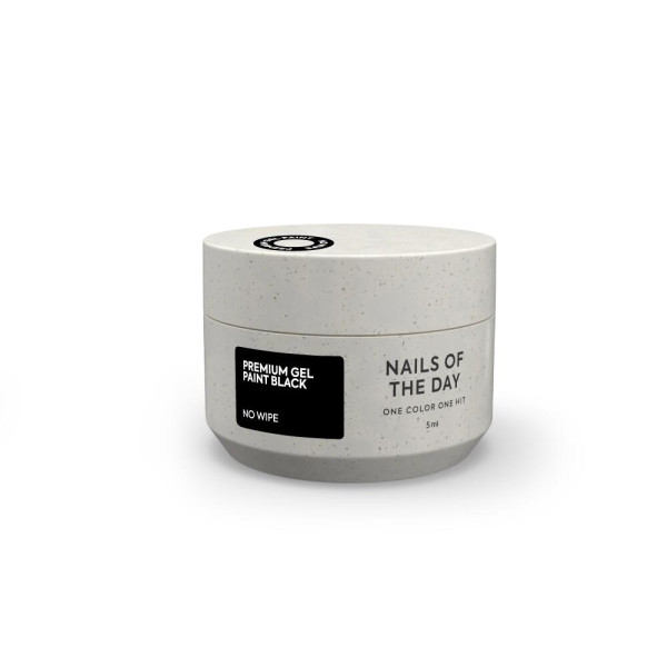 NAILS OF THE DAY Gel paint Black no wipe, 5 ml